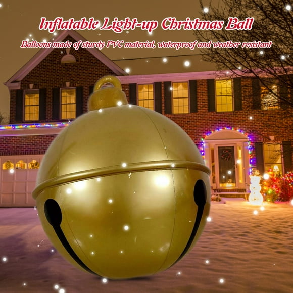 bola inflable de navidad fun christmas bell bolas inflables adorno reutilizable juguete de navidad g wdftyju libre de bpa
