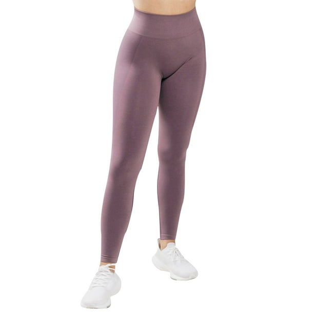 Gibobby Yoga leggings Pantalones de yoga para mujer, sin costuras,  ajustados a la cadera, de talle , elásticos, de secado rápido,  transpirables(Amarillo,G)