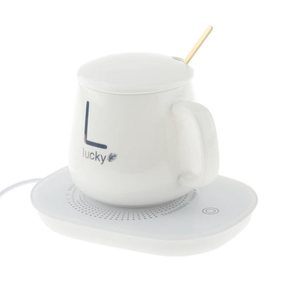 Eutuxia Calentador de tazas para el hogar y la oficina. Ideal para calentar  tazas, tazas de café, cera y bebidas en escritorios, mesas y encimeras. La