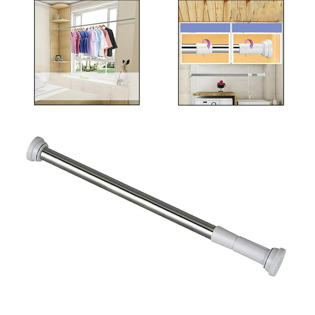  LIUPP Barra de cortina de ducha, barra extensible de tensión,  barra telescópica, barra de acero inoxidable, barra de baño, barra colgante  (tamaño 48 ~ 31.5 in) : Hogar y Cocina