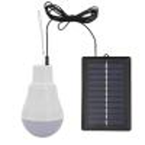 Bombilla Solar de 5V y 15W LED, recargable por USB, Lámpara portátil de  Panel de Energía Solar para Jardín y Campamento de Ehuebsd