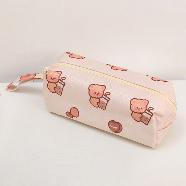 Korean Fashion Pencil Bag Cartoon Bear Kawaii Pencil Case For