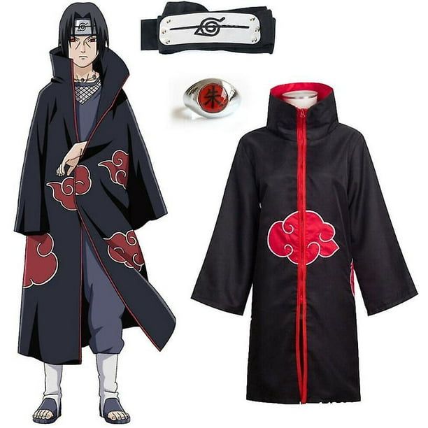 Cosplay Naruto Disfraz Anillo Itachi Kanji Ajustable Aldea Oculta