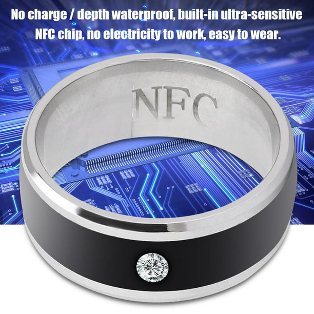 Anillo inteligente para dispositivo portátil a prueba de agua anillo  inteligente NFC material metálico para teléfono móvil Crtynell Otros