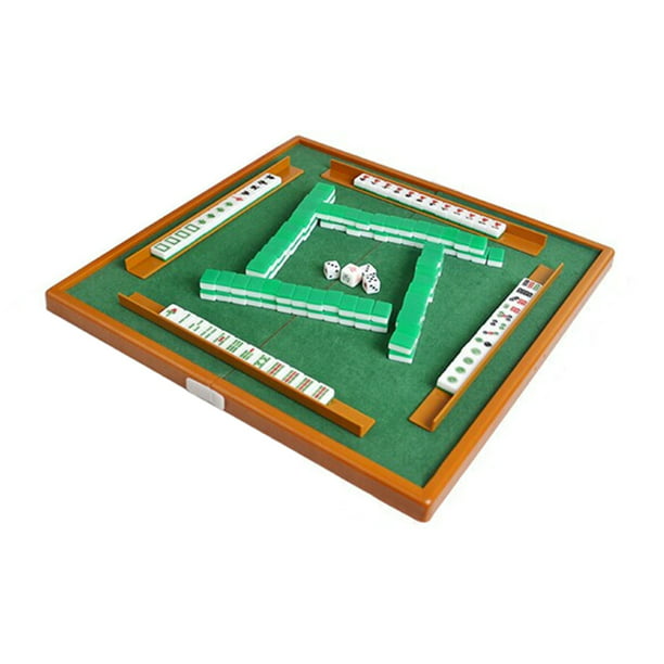 Dominó chino Mini juego Mahjong con mesa de Mahjong plegable, juego de Mah portátil para via Irfora Dominó chino | Walmart línea