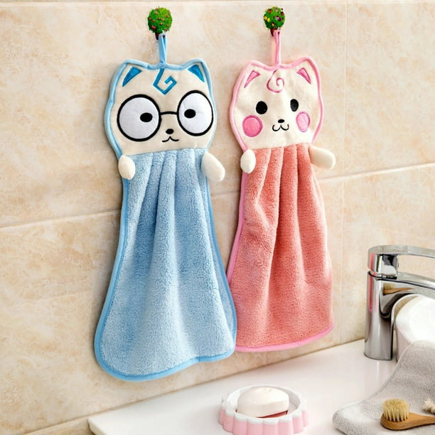 3 toallas pequeñas absorbentes gruesas para lavarse la cara, toallas de  dibujos animados de encaje p Vhermosa BST3049389-2