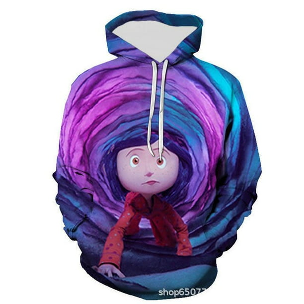 Cosplay Coraline Sudadera con capucha para ni os Sudaderas con