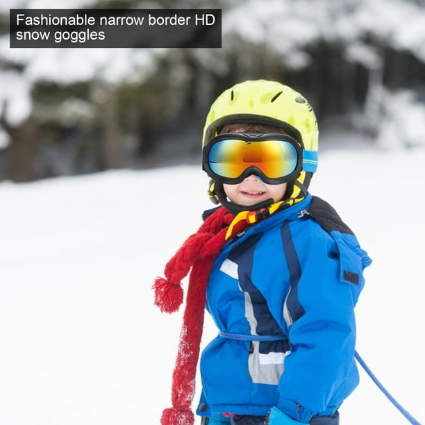 Gafas de esquí, Invierno Snowboard Gafas de nieve Gafas con Anti-Whisk  Lindness Lente verde negra Cola Gafas de snowboard de esquí