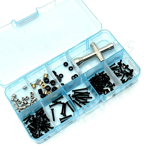 Caja de herramientas para tornillos completo 24, práctico Metal para Fcx24,  Control remoto, piezas d Baoblaze Accesorios de tornillos