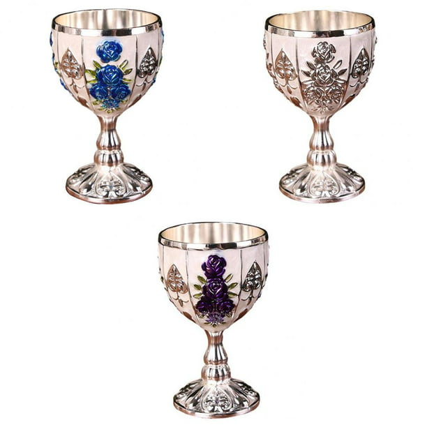 ratón Aprovechar en el medio de la nada 3 copas Vintage, copa elegante hecha , decoración para bebidas para Gloria  Copa de vino | Walmart en línea