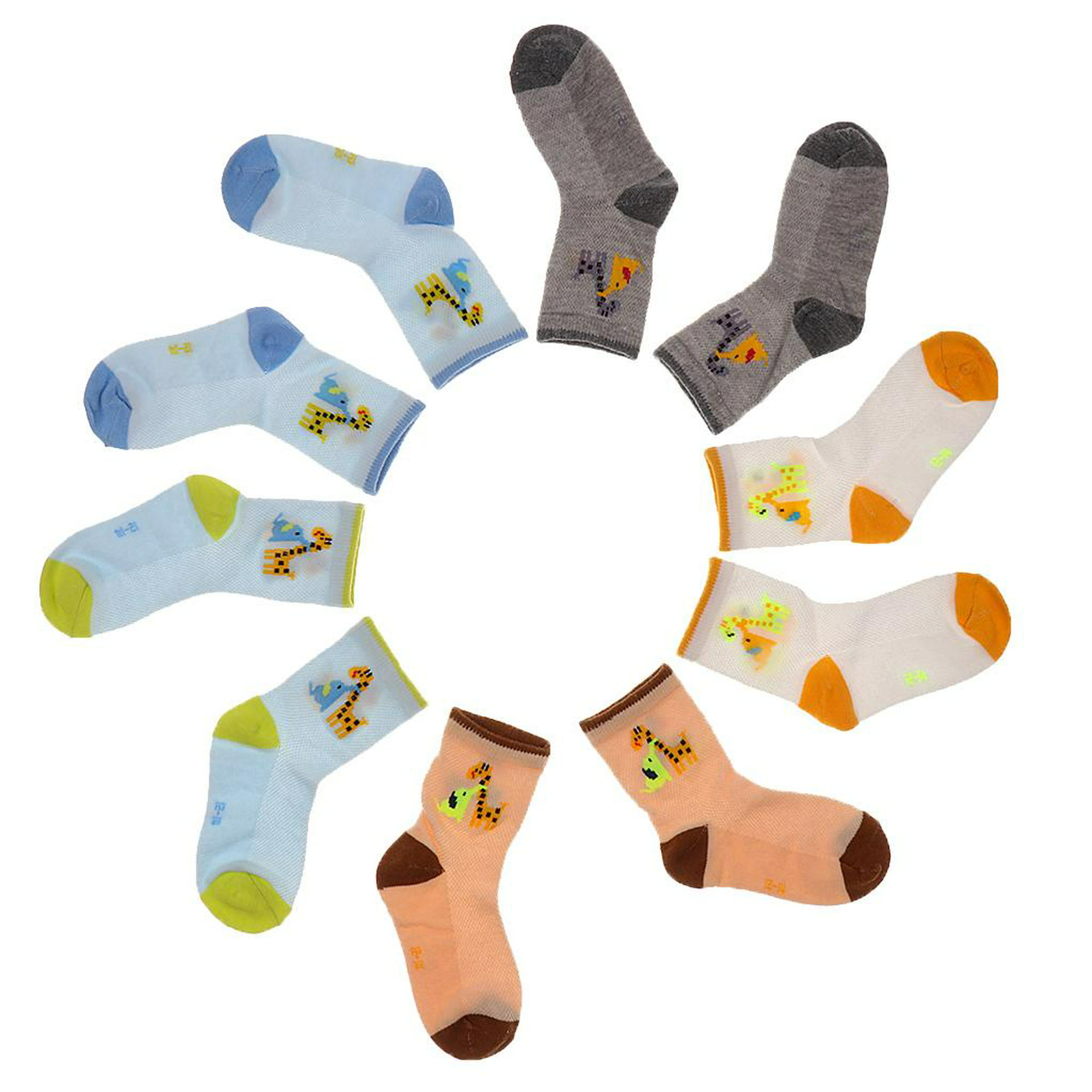 Calcetines para niño de algodón, 12 pares – Calcetines para niño cómodos y  suaves, amarillo, 31-34 cm : : Moda