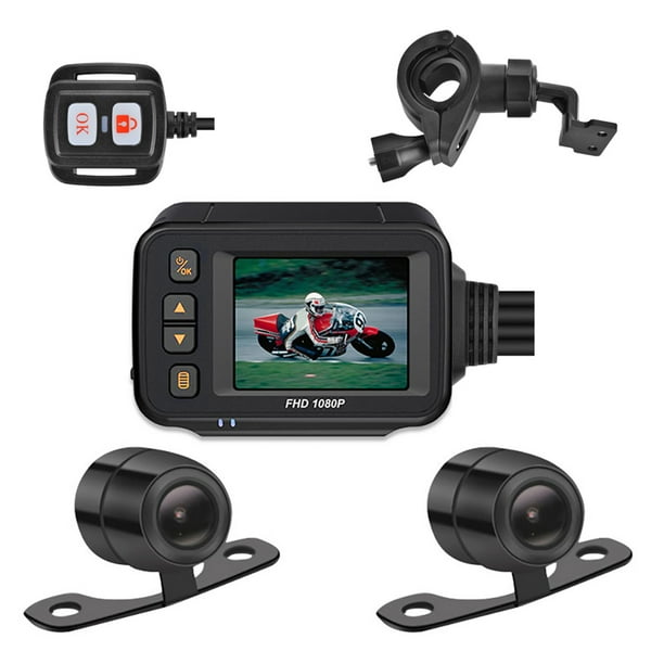 SE30 Motorcycle Dash Cam Front + Rear Dual Channel DVR con pantalla de 2  pulgadas Likrtyny Accesorios para autos y motos