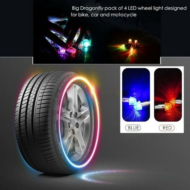 Las luces de neón de los neumáticos de color de la luz de la tapa de