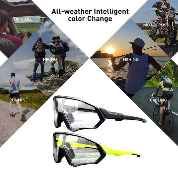 Gafas De Ciclismo Fotocromáticas Para Hombre Y Mujer, Gafas Deportivas Para  Bicicleta De Montaña, Montura Tr90, Protección Uv400, Gafas Para Ciclismo  Yuarrent OD014615-02