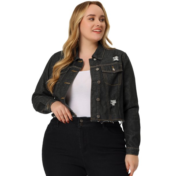 Chaqueta vaquera de talla grande para mujer Chaquetas vaqueras