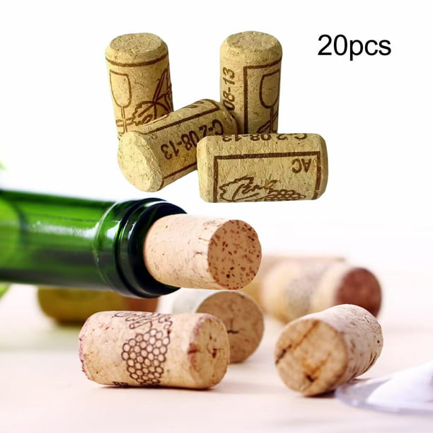 20x Corchos para botellas de vino caseros Tapones para botellas de