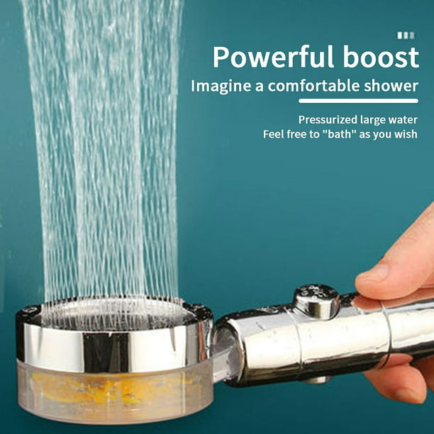 Comprar Cabezal de ducha de mano para baño, cabezal de ducha de baño con  ahorro de agua y energía de alta presión Turbo