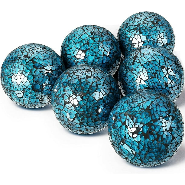  Bolas decorativas para cuencos, bola decorativa de esfera de  metal, bolas decorativas para cuencos de centro de mesa, bolas decorativas  para decoración del hogar, juego de bolas decorativas de 3 a