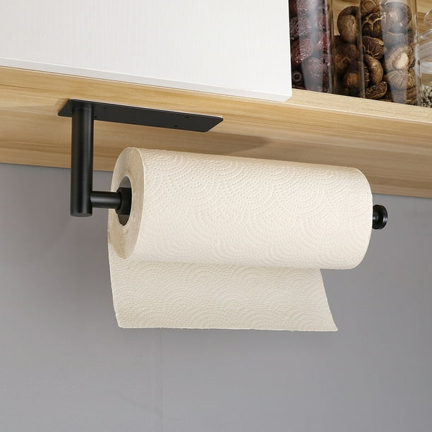Soporte para toallas de papel de acero inoxidable dorado de alta calidad  para organizar rollos de cocina, dispensador de rollos de encimera con una
