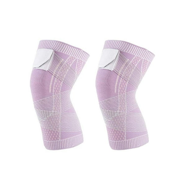 1 par de rodilleras deportivas para hombres y mujeres, rodilleras elásticas  de compresión, protector de rodilla, soporte para voleibol de fitness