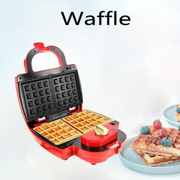 Sandwichera 3 en 1 Tostadora eléctrica Waffle Maker Desayuno