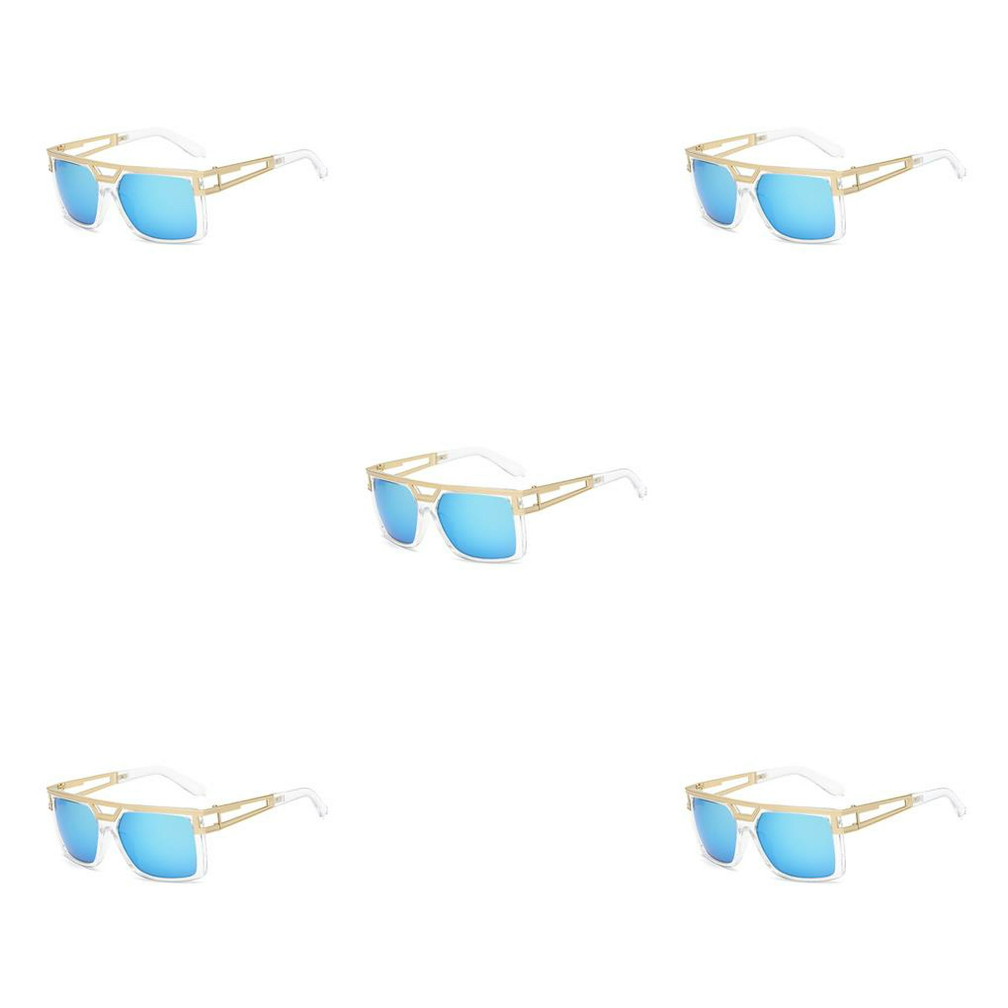 Minnieouse Gafas de sol Marco cuadrado Gafas Visión clara Ojos Suministros  Gafas cómodas Equipo al aire libre Gafas para conducir Lentes Plata blanca