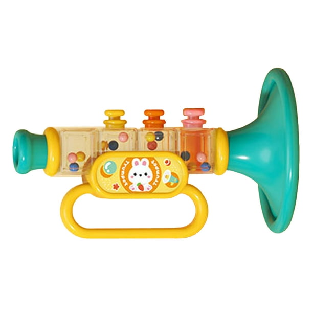 Trompeta De Juguete Para Niños, Instrumento De Viento Con 3