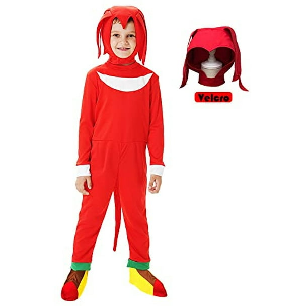 Disfraz de Halloween Knuckles The Echidna Sonic para niños, traje