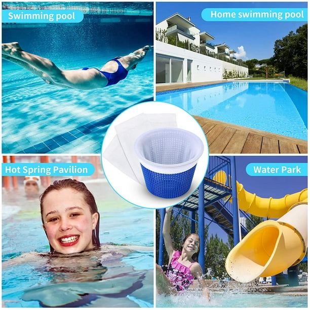 Paquete de 20 calcetines para skimmer de piscina, calcetines de filtro de  nailon para piscina con ti Sailing Electrónica
