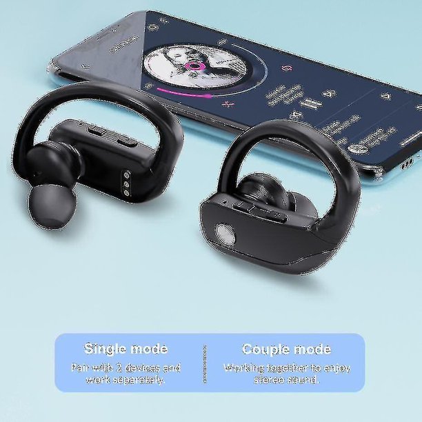 Auriculares Bluetooth Deporte Aire Auriculares Acuaticos para / Reducción  Ruido CVC,Reproducción Con Baoblaze Auriculares inalámbricos Bluetooth