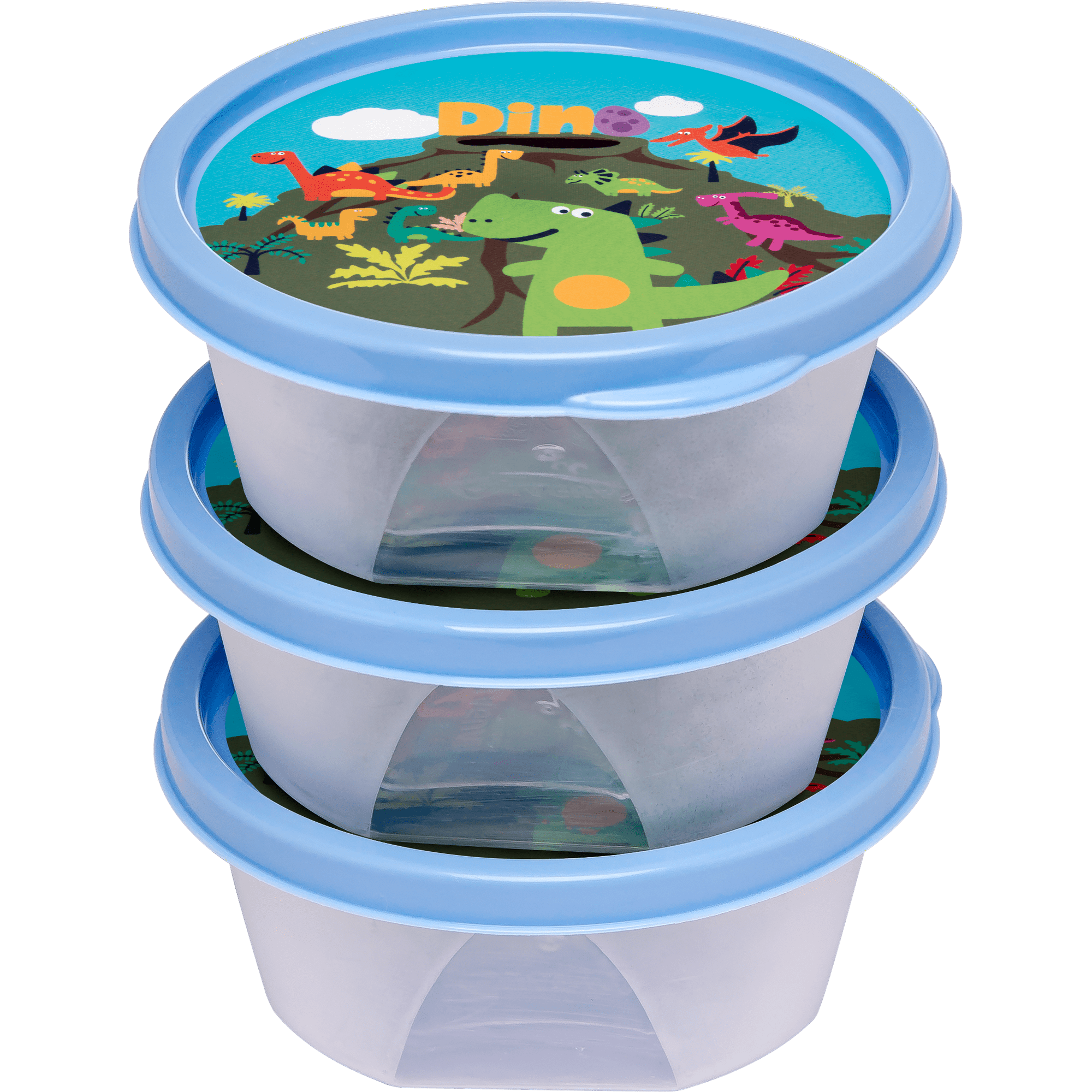 Juego de 3 Contenedores de niños para comida en plástico libre de BPA  Jaguar Plásticos Articulo de cocina