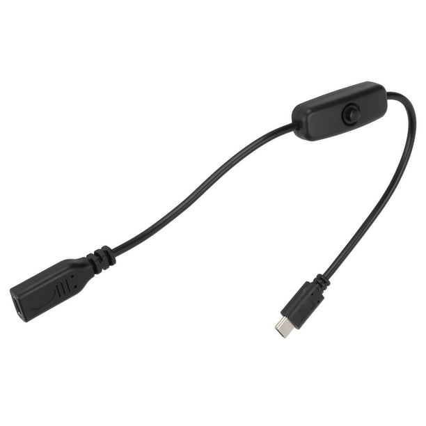 USB Cable con Interruptor, USB Tipo C Macho a Hembra Extensión