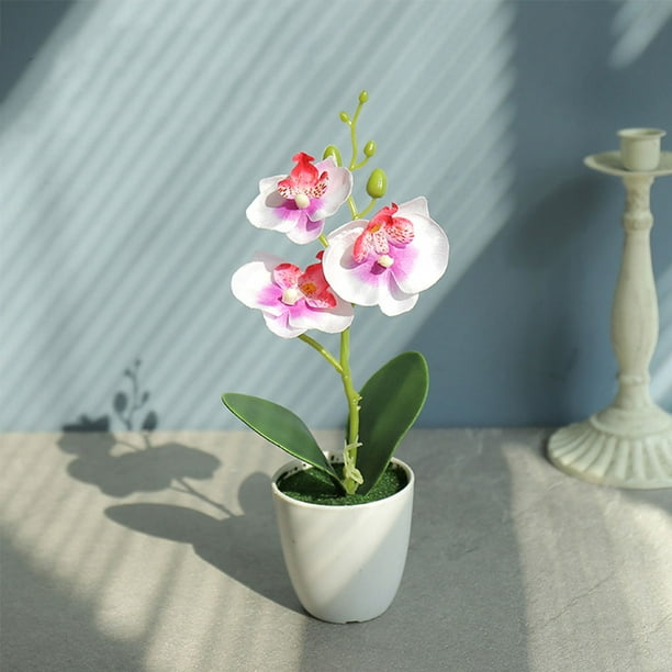 Orquídeas artificiales, flores con sensación al tacto real, en