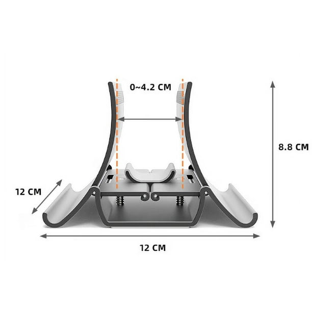 Soporte vertical para computadora portátil, soporte para teléfono y tableta  por gravedad antideslizante, organizador de escritorio para ahorro de  espacio, soporte para computadora portátil para oficina en casa, color  blanco JM