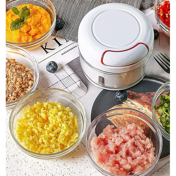 Picadora Manual de Alimentos Oso de Fresa para Frutas y Vegetales