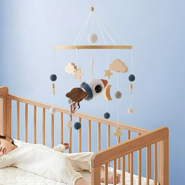 Móvil de madera para cuna de bebé, juguete colgante para cochecito, juguete  de campana de cama, sonajeros para recién nacidos, móvil para , perfke  Móvil de cuna