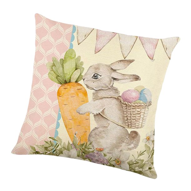 Fundas De Almohada De Pascua 18x18 Juego De 4 Decoraciones De