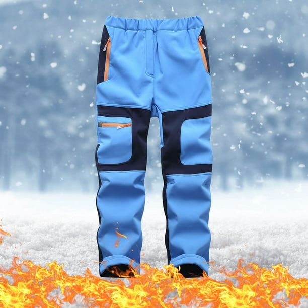 Traje de nieve para niños y niñas, con aislamiento cálido, pantalones de 1  a 6 años, pantalones de esquí