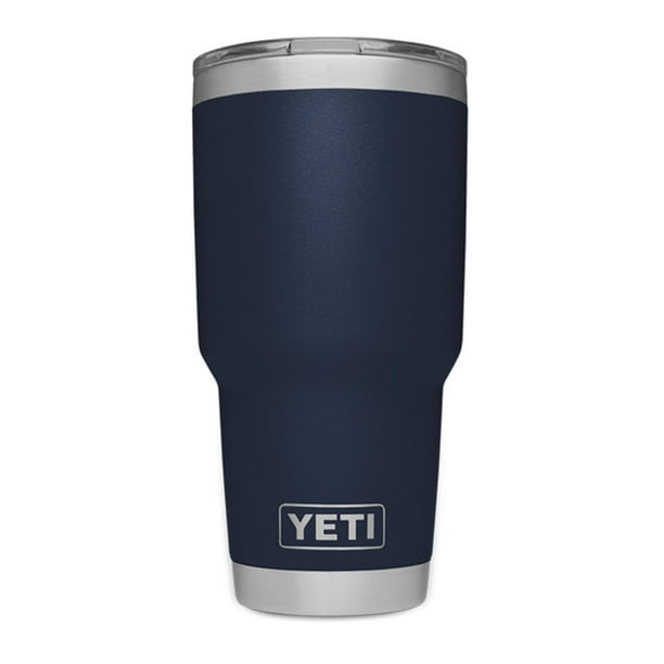  YETI Rambler - Vaso de acero inoxidable con tapa MagSlider, 10  onzas, color azul marino : Hogar y Cocina