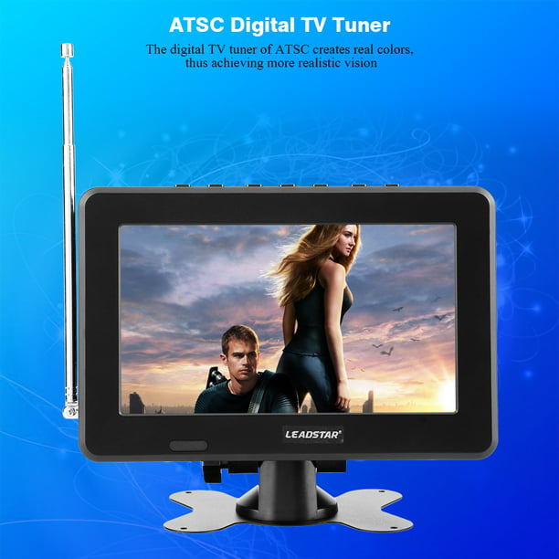 Televisor digital portátil para automóvil de 7 pulgadas, pantalla HD 1080P  ATSC, monitor de TV digital para camping, cocina, automóvil, compatible con