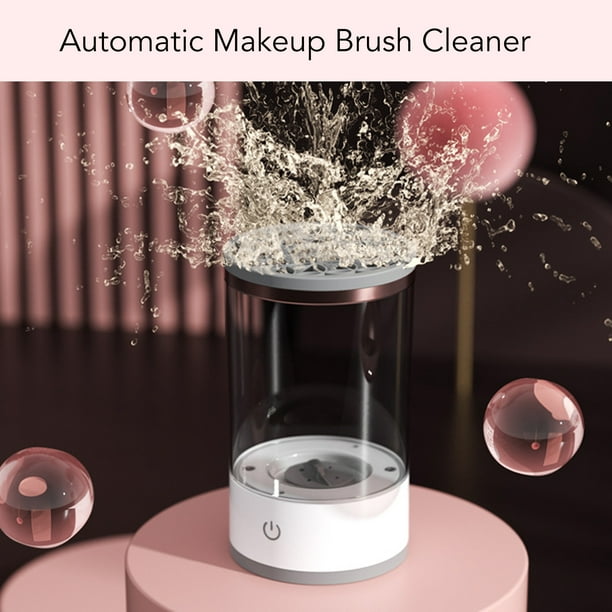 Máquina eléctrica para limpiar brochas de maquillaje, máquina de silicona  limpiadora de brochas, limpiador de brochas de maquillaje