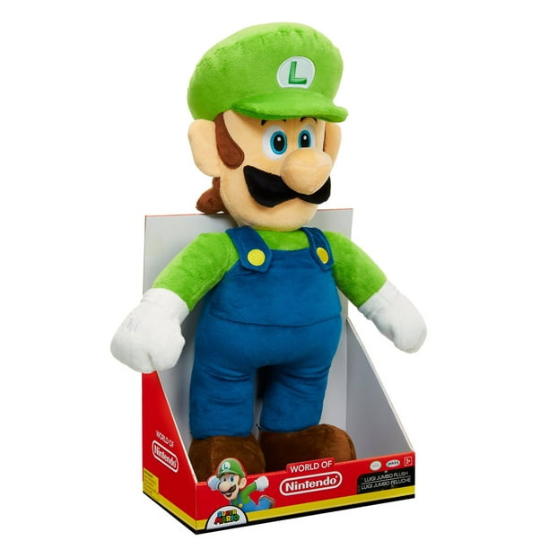 Peluche Grande Luigi 66cm - Super Mario Bros - Haute Qualité