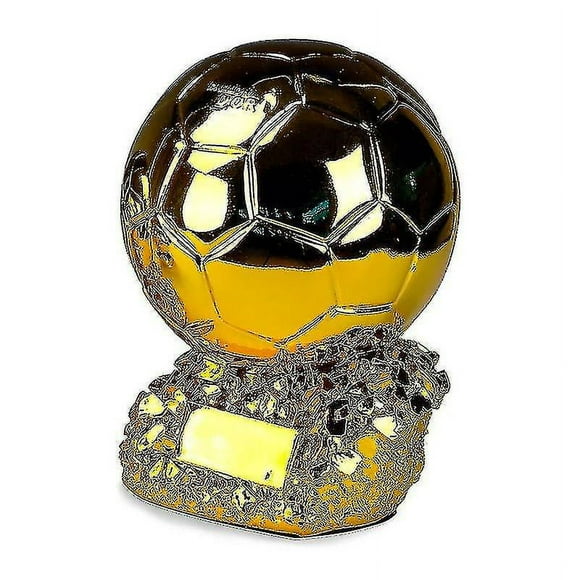 2022 trofeo de balón de oro benzema fútbol final goleador modelo resina copa de fútbol colección de fanáticos recuerdo botas de fútbol trofeo con forma hy