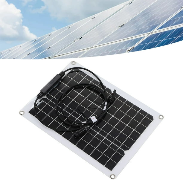 Panel solar flexible de 15W con controlador de 50A Panel de energía  fotovoltaico PET de silicio monocristalino