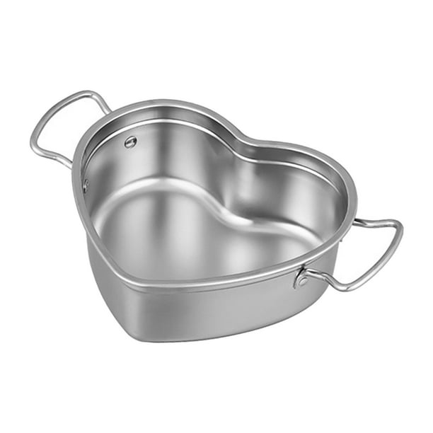 360 Olla de acero inoxidable con tapa, hecha a mano en los Estados Unidos,  utensilios de cocina de inducción, utensilios de cocina sin agua, aptos
