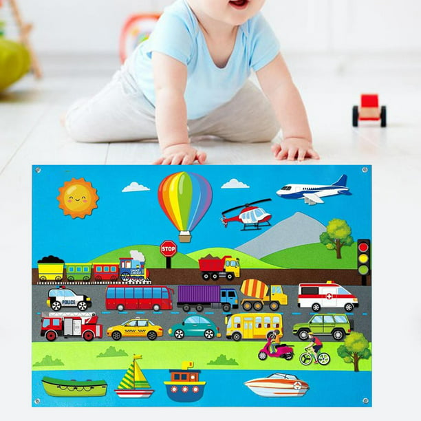 Tablero ocupado Montessori, juguetes de viaje para niños pequeños