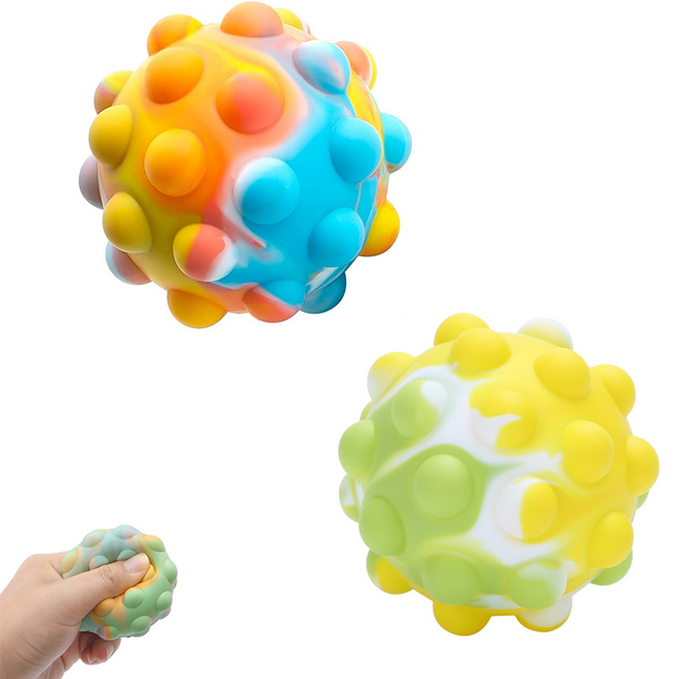 silicona 3D Push Pop para niños y adultos, alivia el estrés, juguetes de pelota  antiestrés, juguetes XianweiShao