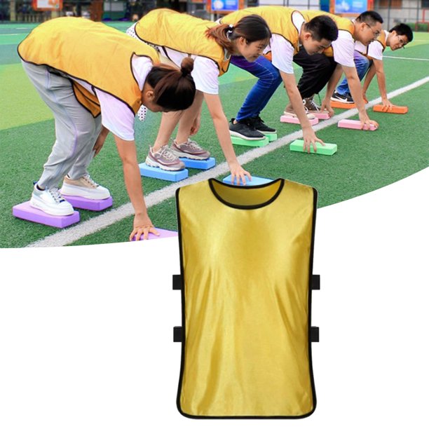 12 Chalecos de Práctica de Equipo de Scrimmage Petos de Entrenamiento de  Malla de Nailon Camisetas de Pinnies para Niños Deportes Juveniles  Baloncesto Fútbol (Naranja) : : Deportes y aire libre