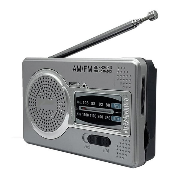 Radio analógica 3,5mm AUX Radios compactas reproductor HIFI antena