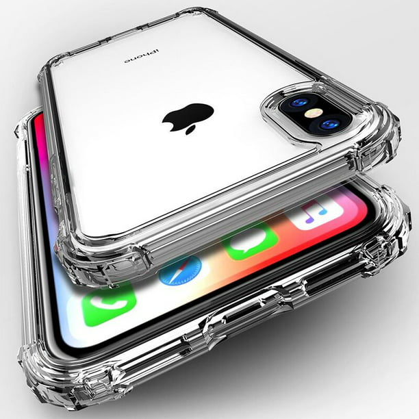 Comprar Funda transparente para iPhone 13 Pro Max 14 Pro 14 Max XR 7Plus  6Plus 6s Plus Parachoques de silicona TPU suave para iPhone 12 mini 12 Pro  Max Funda trasera transparente